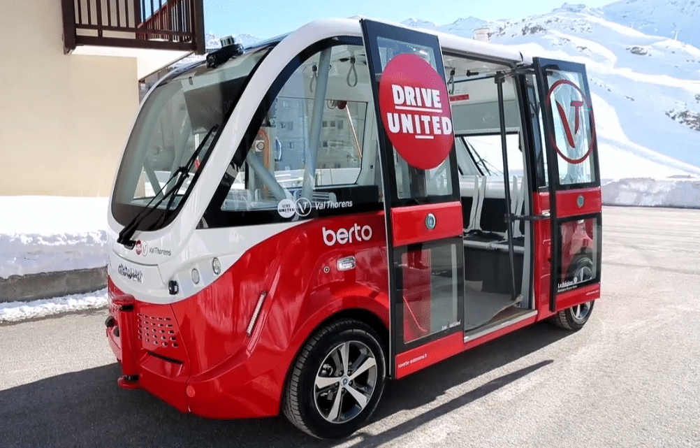 Navette autonome de la station de ski Val Thorens