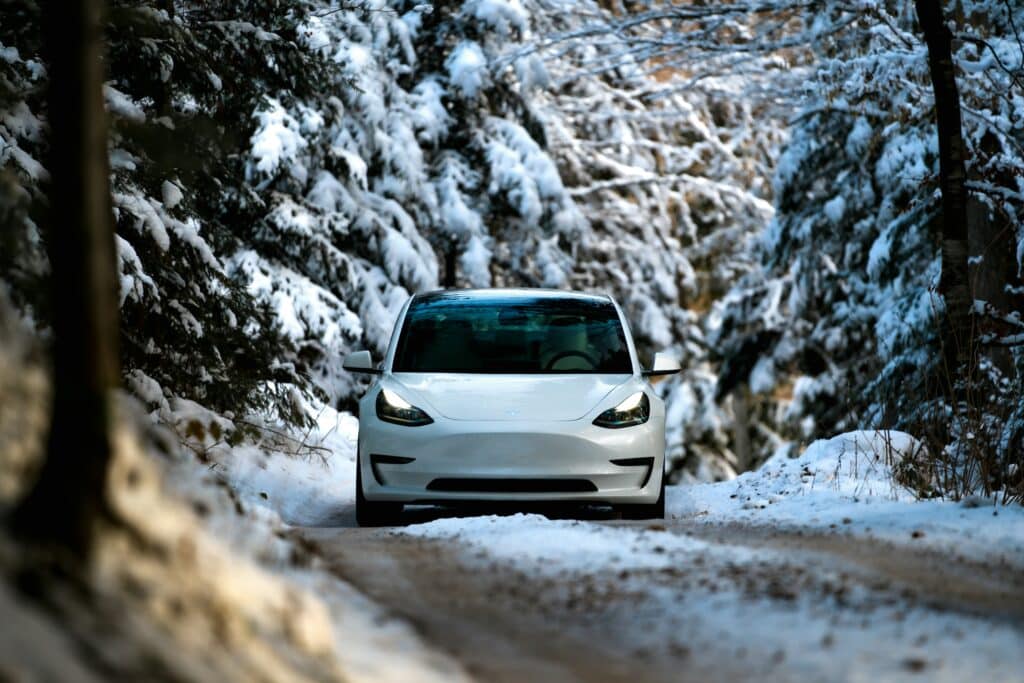 voiture électrique hiver
